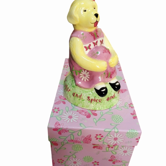 Kelly B Rightsell Designs For Pickles Ceramic Coin Bank Sunny Coin Bank 9" NIB - Picture 6 of 9